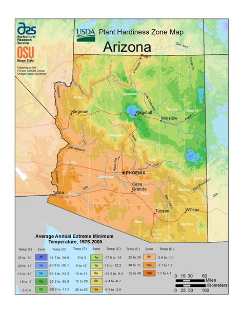 Arizona Planting Zone Map Guide