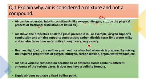 Is Air a Mixture