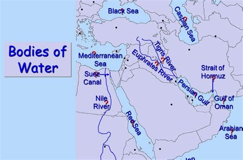 Map Of Bodies Of Water In The Middle East Printable Maps Online Map Of Bodies Of Water In The Middle East Printable Maps Online