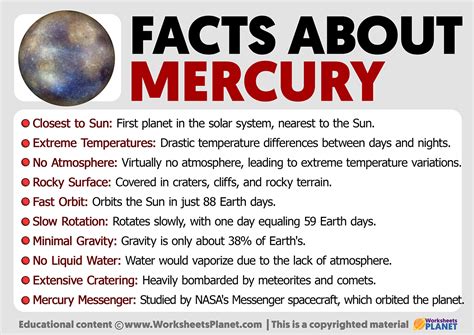 Mercury Facts For Kids Interesting Facts About Planet Mercury Mercury Facts For Kids Interesting Facts About Planet Mercury