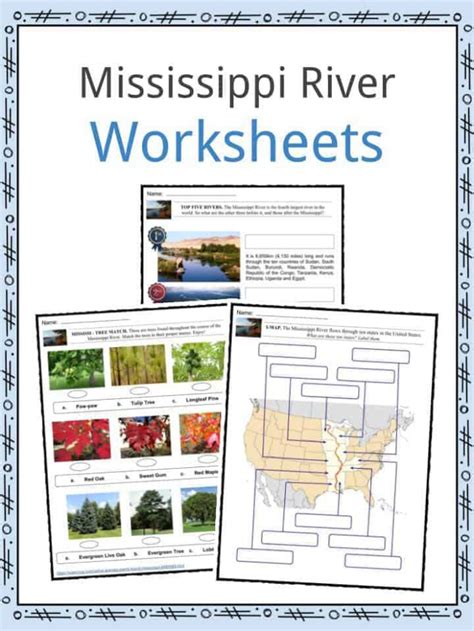 Mississippi River Facts Worksheets Length Size History For Kids Mississippi River Facts Worksheets Length Size History For Kids