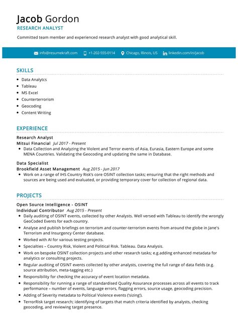 Research Analyst Resume Sample In 2025 Resumekraft Research Analyst Resume Sample In 2025 Resumekraft