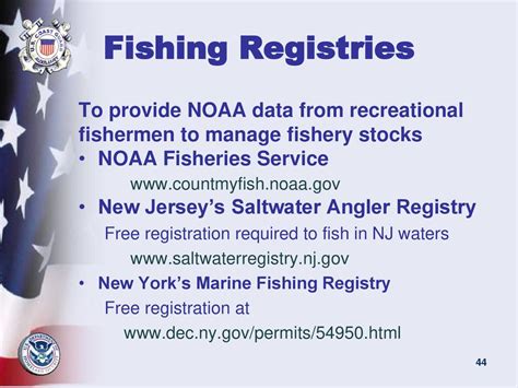 New Jersey Saltwater Fishing Registry