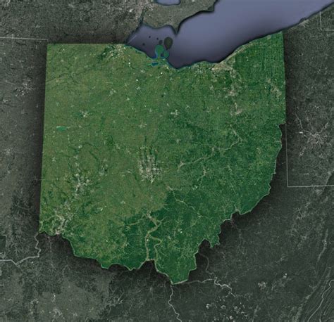 Ohio Satellite Map View
