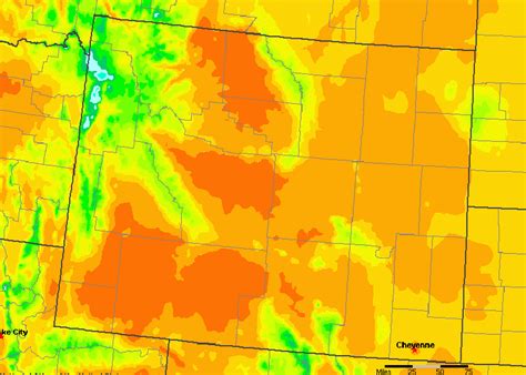 Wyoming Weather Map